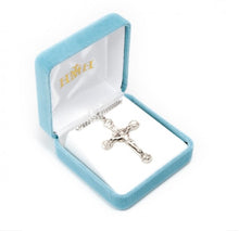 Load image into Gallery viewer, Angel tipped crucifix pendant