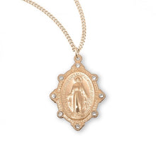 Load image into Gallery viewer, Gold Over Sterling Silver Miraculous Medal