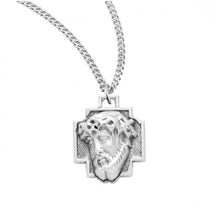 Load image into Gallery viewer, Head of Christ Sterling Silver Medal