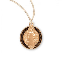 Load image into Gallery viewer, Saint Benedict Jubilee Gold Over Sterling Silver Medal