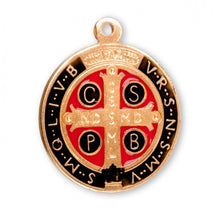 Load image into Gallery viewer, Saint Benedict Jubilee Gold Over Sterling Silver Medal