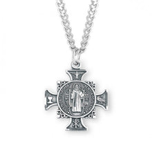 Load image into Gallery viewer, Sterling Silver Maltese Benedictine Medal