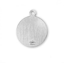 Load image into Gallery viewer, Saint Christopher Round Sterling Silver Medal