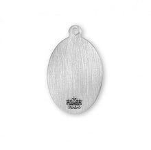 Load image into Gallery viewer, Saint Christopher Travelers Oval Sterling Silver Medal