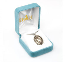 Load image into Gallery viewer, Saint Christopher "Crown of Thorns" medal-pendant.