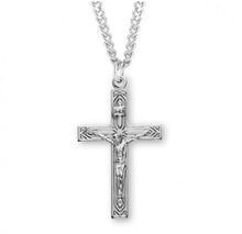 Load image into Gallery viewer, Art Deco Style Sterling Silver High Polished Crucifix