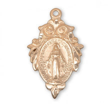 Load image into Gallery viewer, Orate Madonna Gold Over Sterling Silver Miraculous Medal
