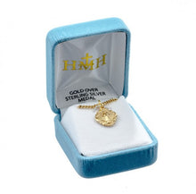 Load image into Gallery viewer, Blessed Mother Mary with rays coming out of her extended hands, crushing a serpent under her feet.