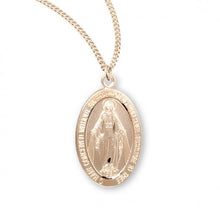 Load image into Gallery viewer, Gold Over Sterling Silver Miraculous Medal