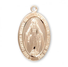 Load image into Gallery viewer, Madonna of the Miraculous Medium Size Medal Gold Over Sterling Silver