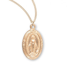Load image into Gallery viewer, Gold Over Sterling Silver Miraculous Medal