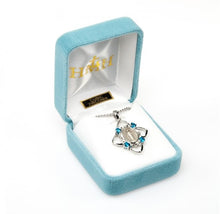 Load image into Gallery viewer, Blessed Mother Mary with rays coming out of her extended hands, crushing a serpent under her feet.