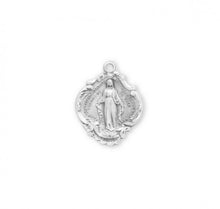 Load image into Gallery viewer, Sterling Silver Baroque Style Miraculous Medal