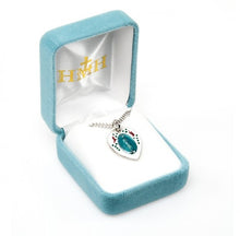 Load image into Gallery viewer, Blessed Mother Mary with rays coming out of her extended hands, crushing a serpent under her feet.