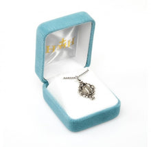 Load image into Gallery viewer, Blessed Mother Mary with rays coming out of her extended hands, crushing a serpent under her feet.