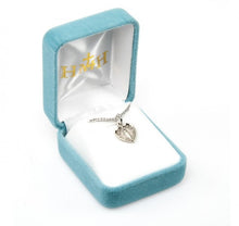 Load image into Gallery viewer, Blessed Mother Mary with rays coming out of her extended hands, crushing a serpent under her feet.