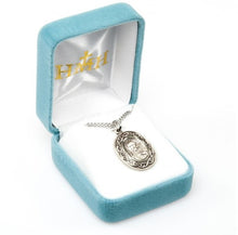 Load image into Gallery viewer, Scapular-"Crown of Thorns" oval medal-pendant.