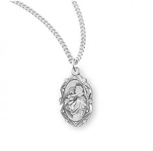 Load image into Gallery viewer, Saint Anthony Oval Sterling Silver Medal