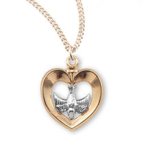 Load image into Gallery viewer, Holy Spirit Gold Over Sterling Silver Two-Tone Medal