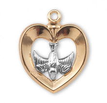 Load image into Gallery viewer, Holy Spirit Gold Over Sterling Silver Two-Tone Medal