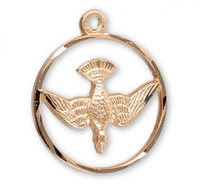 Load image into Gallery viewer, Holy Spirit Gold Over Sterling Silver Medal