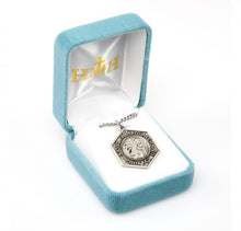 Load image into Gallery viewer, Saint Christopher Protect Us Sterling Silver Medal