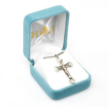 Load image into Gallery viewer, Sterling Silver Fine Flared Crucifix