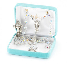 Load image into Gallery viewer, Miraculous Medal Aurora Swarovski Crystal Rosary