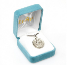 Load image into Gallery viewer, Sterling Silver Guardian Angel Round Medal