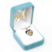 Load image into Gallery viewer, Holy Spirit Dove With Heart Sterling Silver Necklace