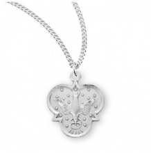 Load image into Gallery viewer, Holy Spirit Trinity Symbol Sterling Silver Medal