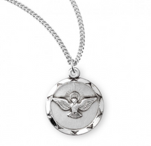 Load image into Gallery viewer, Round Holy Spirit Sterling Silver Medal