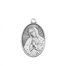 Load image into Gallery viewer, Our Lady of Guadalupe Oval Sterling Silver Medal
