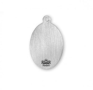 Patron Saint Agnes Oval Sterling Silver Medal