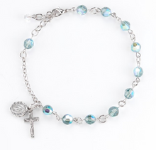 Load image into Gallery viewer, Finest Austrian Crystal Erinite Round Shaped Rosary Bracelet 6mm
