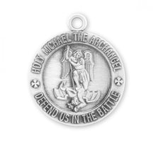 Load image into Gallery viewer, Saint Michael Sterling Silver EMT Medal
