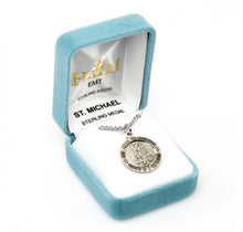 Load image into Gallery viewer, Saint Michael EMT medal-pendant.
