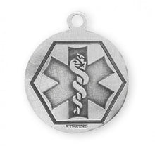 Load image into Gallery viewer, Saint Michael Sterling Silver EMT Medal
