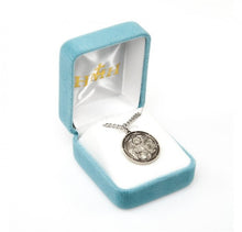 Load image into Gallery viewer, Saint Michael round medal-pendant.
