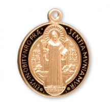 Load image into Gallery viewer, Saint Benedict Jubilee Gold Over Sterling Silver Medal
