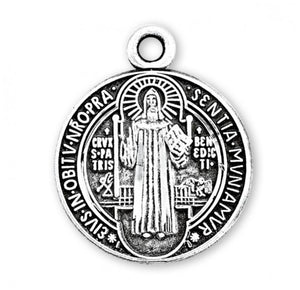 Saint Benedict Round Jubilee Sterling Silver Medal