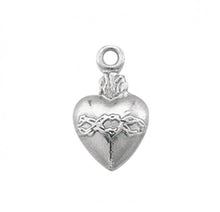 Load image into Gallery viewer, Sterling Silver Sacred Heart Medal
