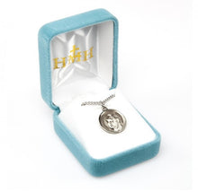 Load image into Gallery viewer, Saint Christopher round medal-pendant.
