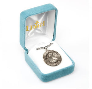 Saint Christopher round medal-pendant.