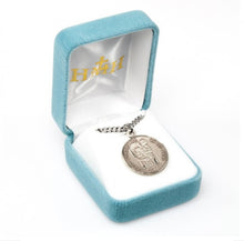 Load image into Gallery viewer, Saint Christopher round medal-pendant.
