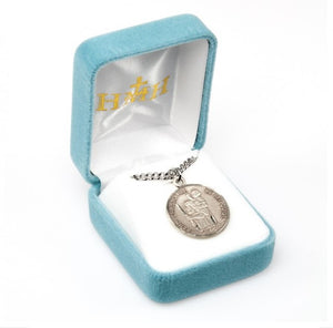 Saint Christopher round medal-pendant.