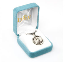 Load image into Gallery viewer, Saint Christopher round medal-pendant.
