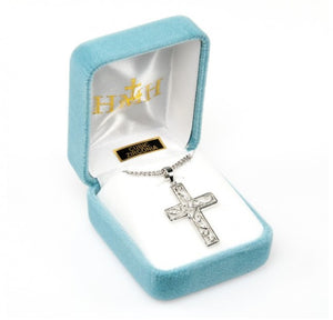 Cross with 5 set cubic zirconia "CZ" s.