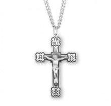 Load image into Gallery viewer, Alpha Omega Sterling Silver Crucifix
