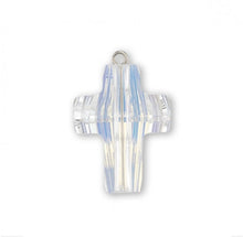 Load image into Gallery viewer, Aurora Borealis Swarovski Crystal Cross
